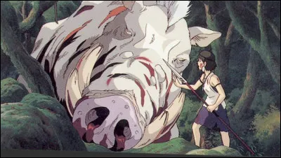 Dans quel film d'animation japonais retrouve-t-on les dieux sangliers Nago et Okkoto ?