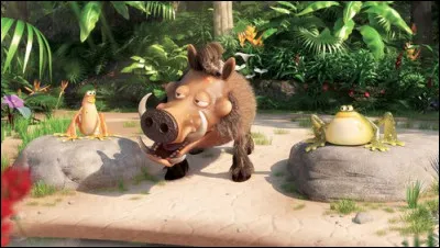 Comment s'appelle le phacochère chanteur de rock dans le dessin animé "Les As de la jungle" ?