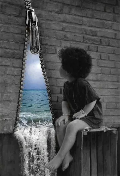 À qui appartiennent les paroles "Je rêvais enfant de vivre libre comme un gitan, je voyais des plages de sable noir où couraient des chevaux sauvages...♫ "