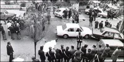 En Italie, enlèvement et assassinat d'Aldo Moro par les Brigades rouges :