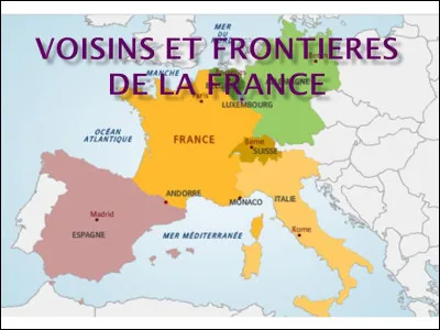 Géographie : La France métropolitaine possède des frontières terrestres avec huit pays. Avec quel pays a-t-elle la plus longue frontière ?