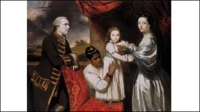 Autre siècle, autre univers : George Clive et sa famille avec une servante indienne (1765)