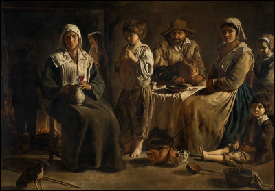 Commençons par une exception : qui a peint "Famille de paysans dans un intérieur" en 1642 ?
