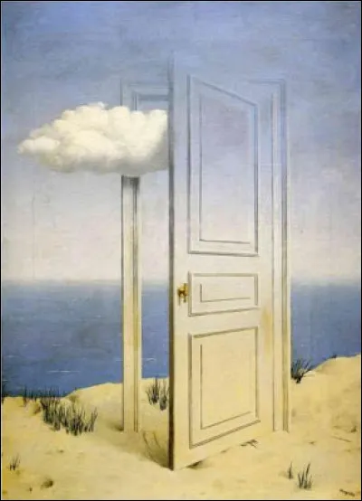 Encore une vue de la mer, dans ce tableau que traverse un nuage. Magritte l'a nommé... ?