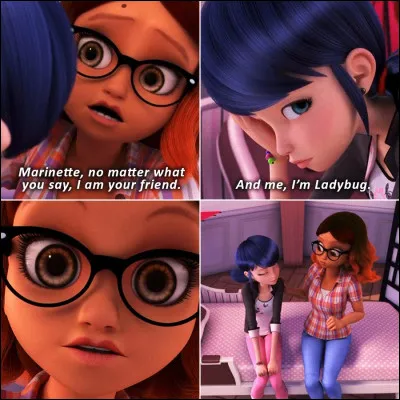 Dans la saison 4, à qui Marinette a-t-elle dit son secret ?