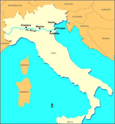 Dans quelle mer se jette le fleuve Pô ?