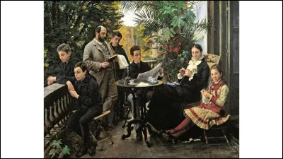 Portrait de la famille Hirschsprung, en 1881 par :