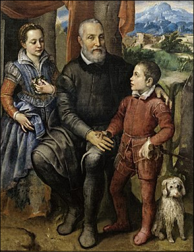 Commençons (à nouveau) par une exception : qui a peint vers 1558-1559 ce Portrait de (sa) famille ?