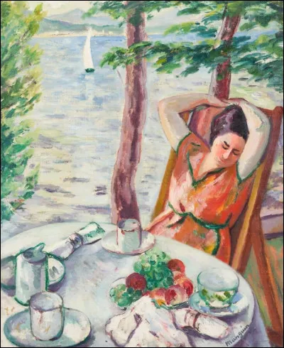 Qui a peint "La sieste à l'Oustalet" ?