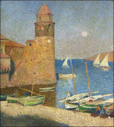 Quel pointilliste a réalisé "La Tour de Collioure, lever de lune" ?