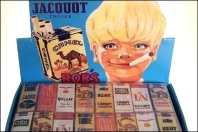 La vente des confiseries de cigarettes au chocolat est interdite en France.