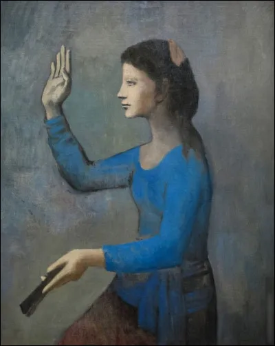 Quel peintre du début XXe a réalisé "Femme à l'éventail" ?