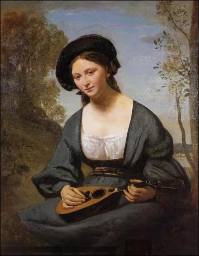 "Femme à la mandoline" est une toile de quel peintre ?