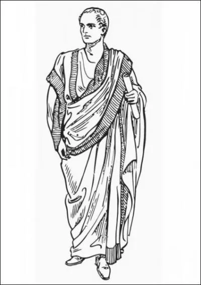 Tenue vestimentaire romaine.