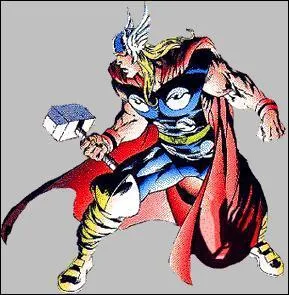 Dieu nordique du tonnerre, ici en version BD.