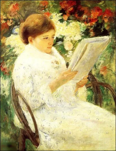 Qui a réalisé "Liseuse dans le jardin" ?