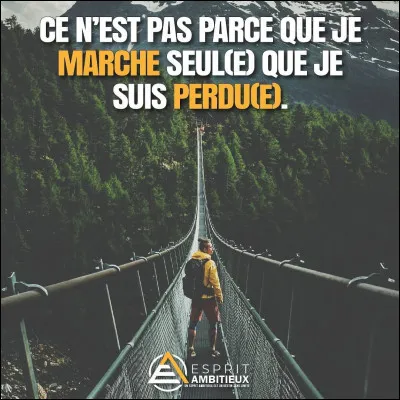 Qui interprète le titre "Je marche seul" ?