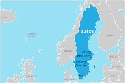 Sur le drapeau suédois, de quelle couleur est la croix ?