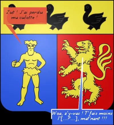 Il faut quand même être dans l'héraldique pour voir des meubles "se tirer la bourre", non ?