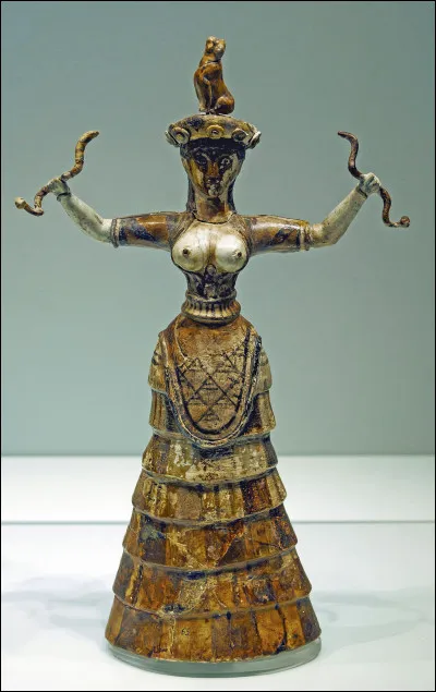 Comment appelle-t-on ces figurines découvertes à Cnossos ?