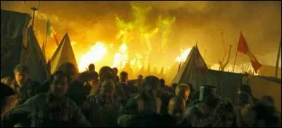 Qui les Mangemorts ont-ils pris en otage à la fin du match de Quidditch ?