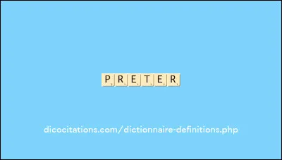 Comment se conjugue "prêter" à la 2e personne du singulier de l'impératif présent ?