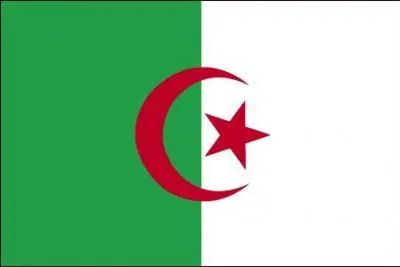 Qui y a-t-il sur le drapeau algrien ?