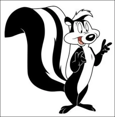 Quel est cet animal de fiction en P de l'univers Looney Tunes, un putois décontracté en recherche perpétuelle d'un grand amour sans succès à cause de son odeur ?