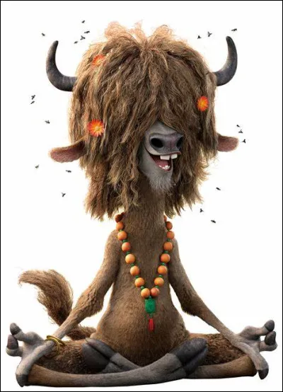 Quel est cet animal de fiction en Y de l'Univers Disney, un Yak zen et intelligent gérant du club privé naturiste de Zootopie ?