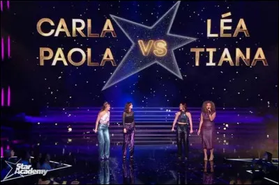 Au quatrième prime, quelle chanson a-t-elle interprétée avec Carla, Tiana et Léa ?