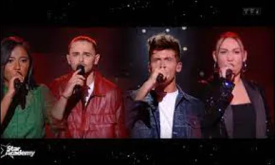 Au cinquième prime : quelle chanson a-t-elle interprétée avec Tiana, Julien et Stanislas ?