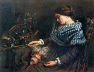 Quel peintre a réalisé "La Fileuse endormie" ?