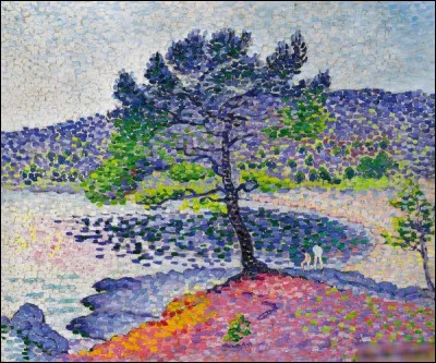 "Plage dans la lumière du soir" est une toile de quel pointilliste ?