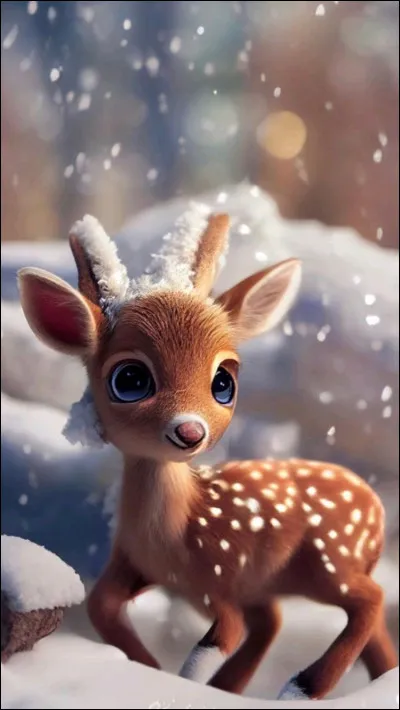 Quel est ce petit animal sous les flocons ?