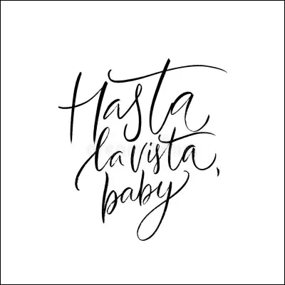 De quel film provient la réplique "Hasta la vista, baby" ?