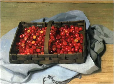 Quel peintre a réalisé "Nature morte aux cerises" ?