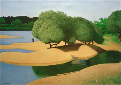 Quel peintre est l'auteur de la toile "Bancs de sable sur la Loire" ?