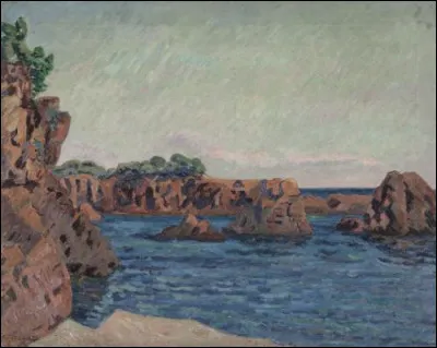 Quel peintre a réalisé "Rochers à Agay" ?