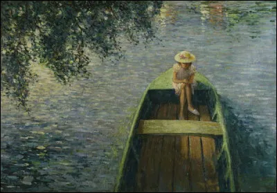 Quel peintre a réalisé "Femme sur un bateau" ?