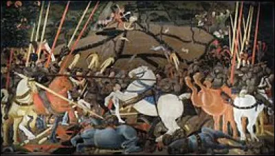 De qui est cette uvre, peinte vers 1438-1456, intitulée " La Bataille de San Romano " ?