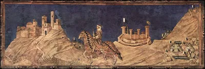 Qui a peint cette fresque en 1328 ?