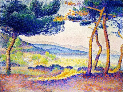 Qui a peint "Pins le long du rivage" ?