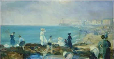 Qui a peint "Figures sur le rivage à Dieppe" ?