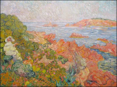 Qui a peint "Rivage à Antheor" ?