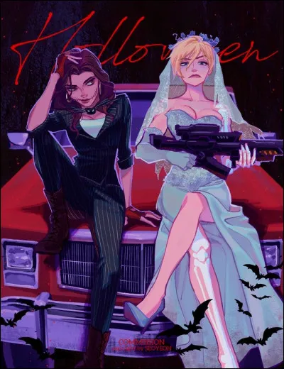 En quoi est déguisée Shank ? (la femme à gauche)