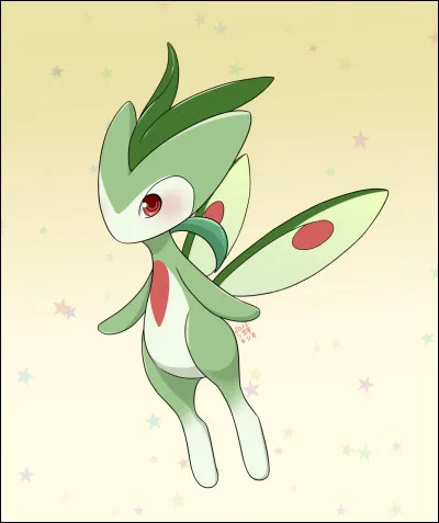 Nymphérique, types Plante-Fée, évolution de Celebi.
C'est un...