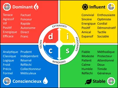 Quelle couleur du DISC &ecirc;tes-vous ?