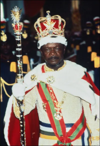 Qui était ce monarque en B, empereur de Centrafrique de 1976 à 1979 date où il est renversé par un coup d'état ?