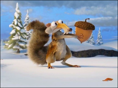Comment s'appelle le petit écureuil dans les films "L'Âge de glace" ?
