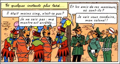 "Tintin et les Picaros" > Les Dupondt ont faillis être (dé)coiffés au poteau, non ?